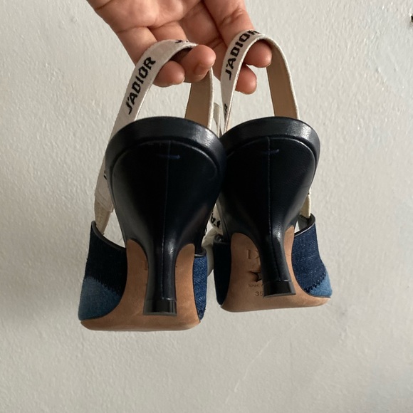 CHRISTIAN DIOR Denim Patchwork Pumps - Picture 6 of 8